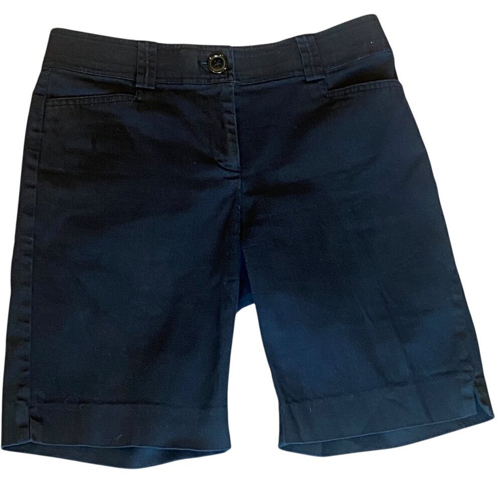 Counterparts Black Cotton Bermuda Shorts Sz 4P #303P